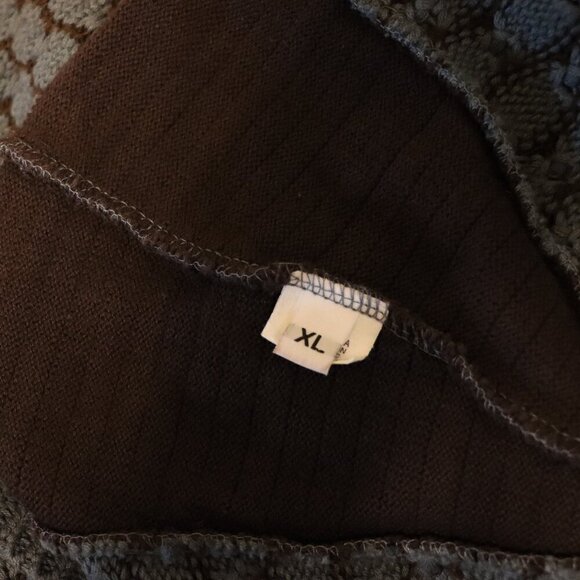 Margaret Winters blue and brown knit sweater size XL - Picture 5 of 6